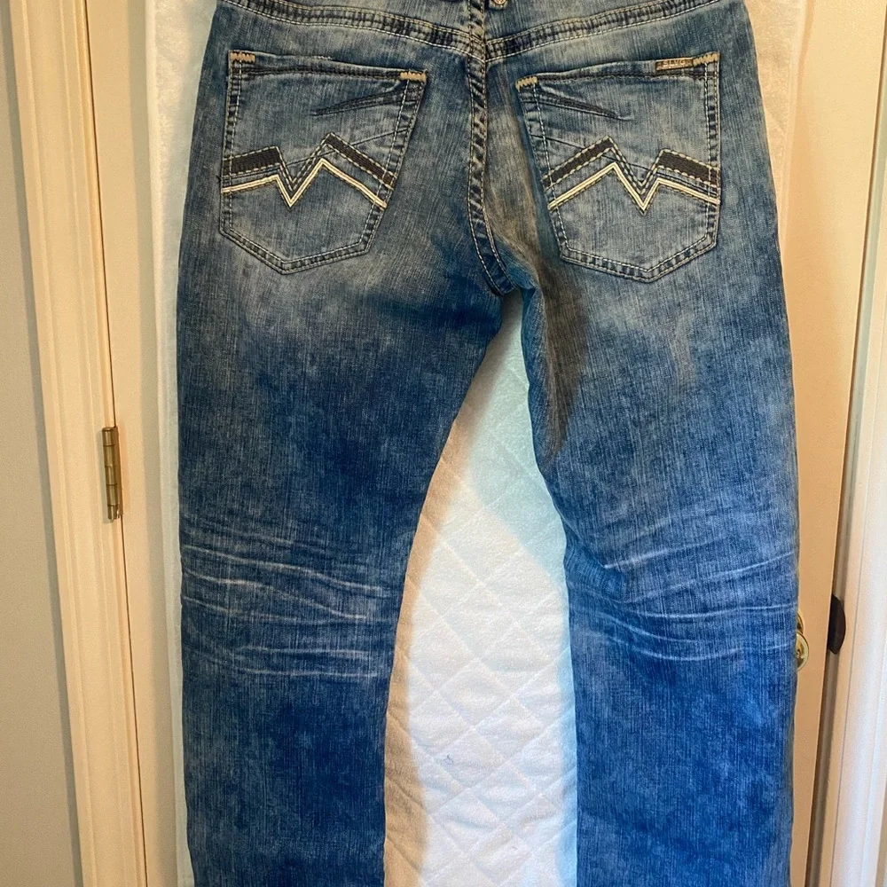 Salvage Blue Denim Anarchy Jeans - Picture 8 of 11